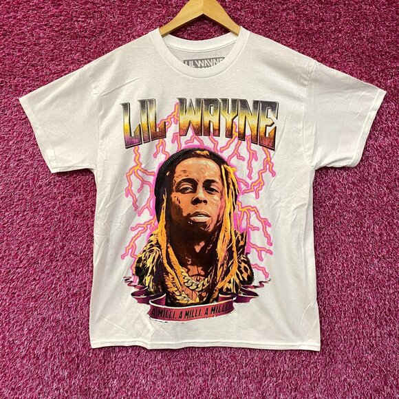Reason Lil Wayne A Milli Lightning White T-Shirt Large - Picture 1 of 4